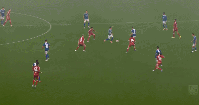 半场：沙尔克1-0杜塞尔多夫，卡拉曼破僵