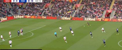 半场：南安普顿1-1米德尔斯堡，麦格里破门，斯图尔特扳平
