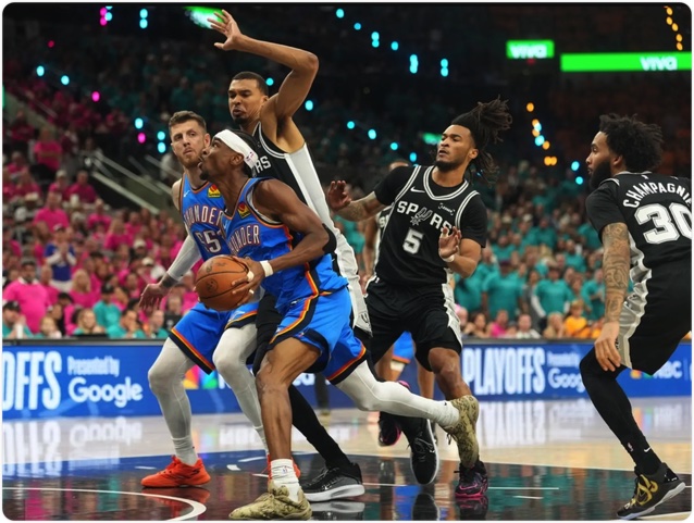 05月23日 NBA西部决赛G3 雷霆vs马刺 全场录像回放